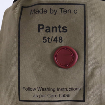 TEN C 25SS Cotton Gabardine Army Trousers Black Size 46