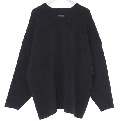FEAR OF GOD Black Dropped Shoulder Crewneck Sweater Size L