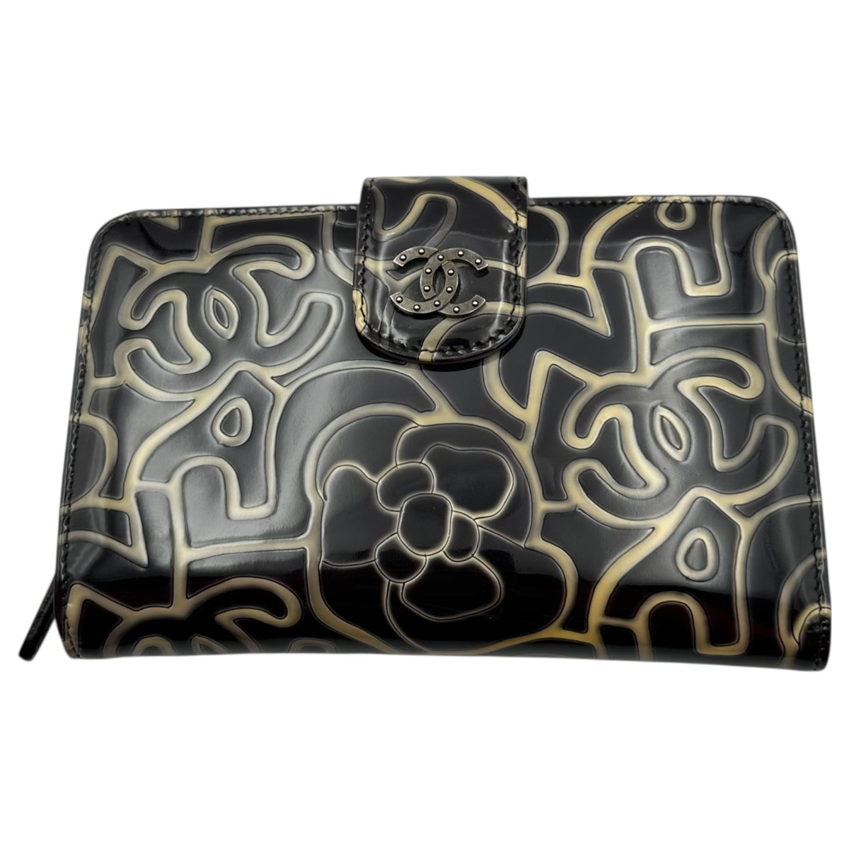 CHANEL Camellia Coco Mark Wallet Multi