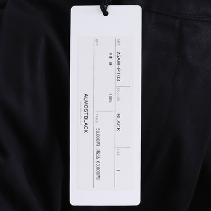 ALMOSTBLACK 25AW 6-Pocket Wide Easy Pants Black Size 1