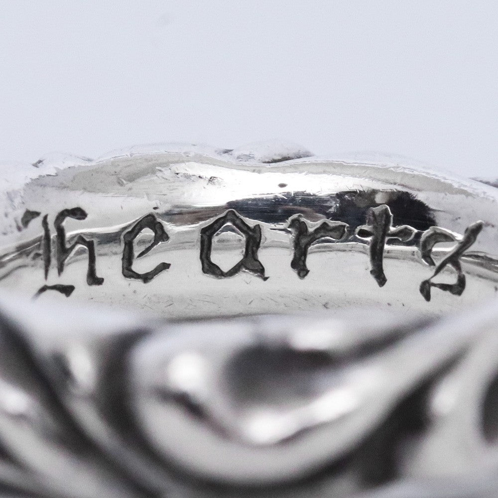 CHROME HEARTS SCRL Band Silver Ring Size ONE SIZE