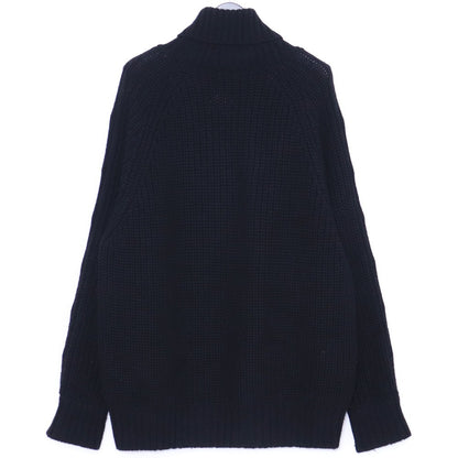 JOHN LAWRENCE 21AW Button Sleeve Knit Sweater Black Free Size