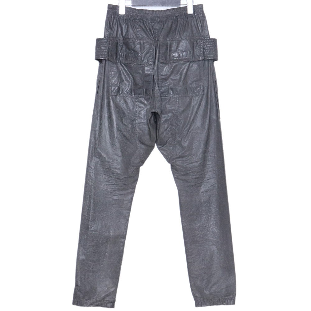 RICK OWENS DRKSHDW 15SS Coated Creatch Pants Gray Size XS