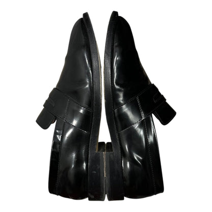 MAISON MARGIELA Tabi Coin High-Shine Leather Loafers Size 38