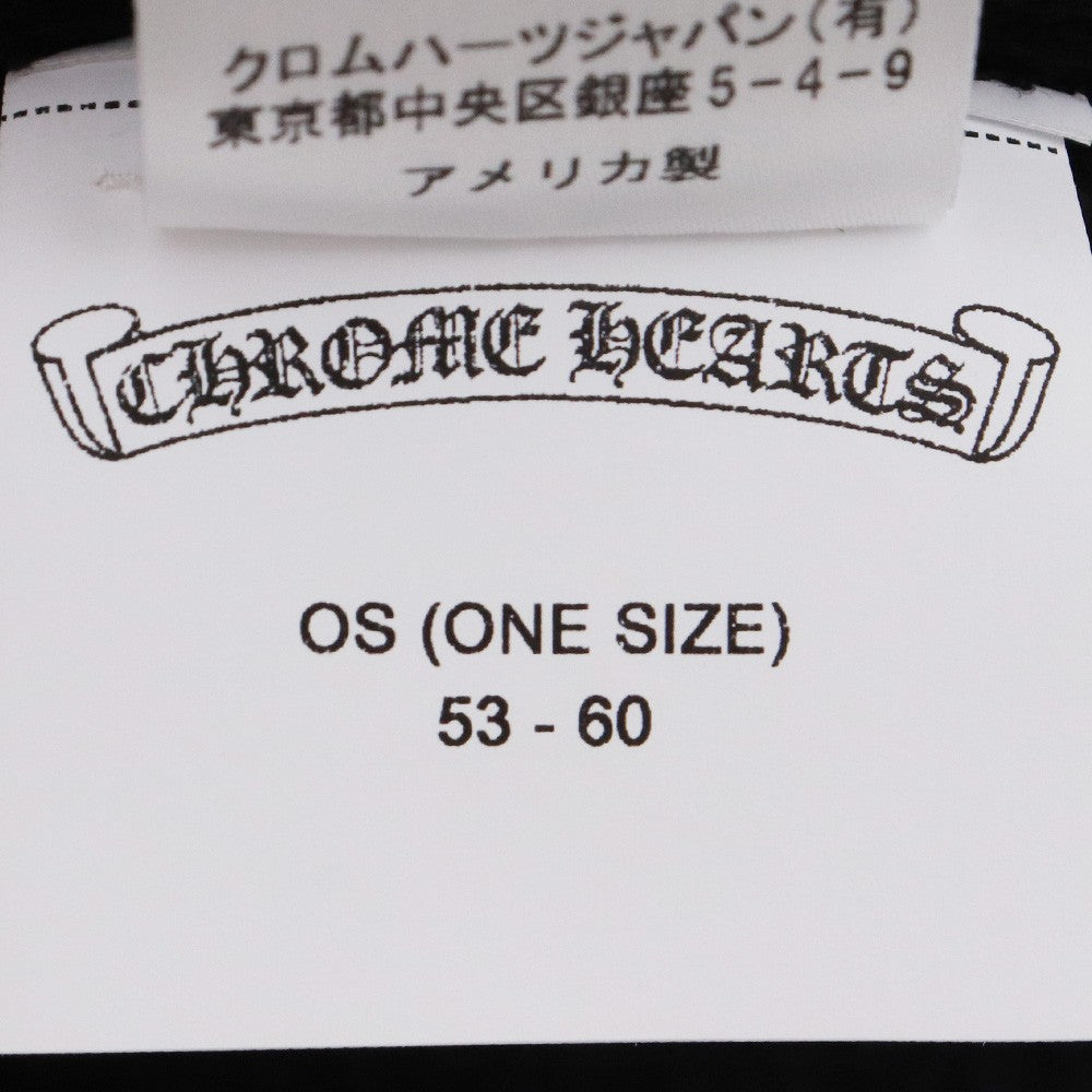 Chrome Hearts BADDA BING Calf Hair Cross Beanie Black Size F