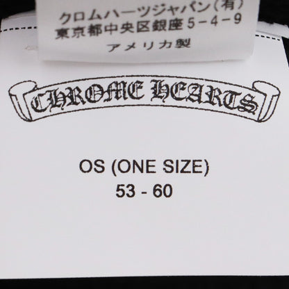 Chrome Hearts BADDA BING Calf Hair Cross Beanie Black Size F
