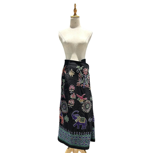 tricot COMME des GARCONS 92SS Floral Wool Long Skirt Size M