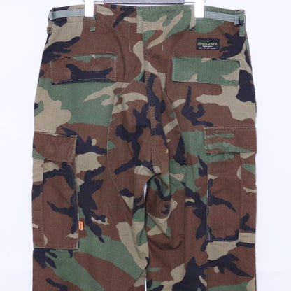 INNOCENCE NY Remake Camo Cargo Pants Khaki Brown Size L