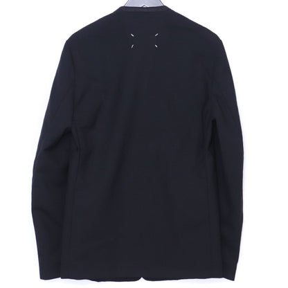 MAISON MARGIELA 21SS No Collar Tailored Jacket Black Size 44