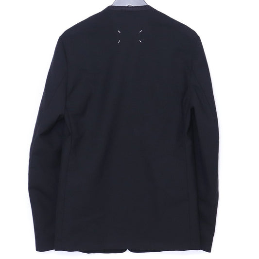 MAISON MARGIELA 21SS No Collar Tailored Jacket Black Size 44
