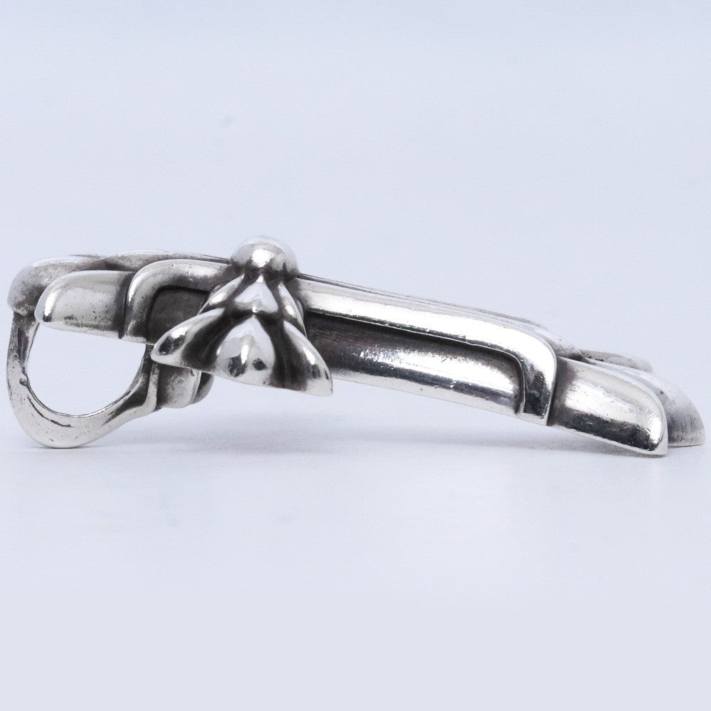 Chrome Hearts DBL CH CRS SML Silver Pendant