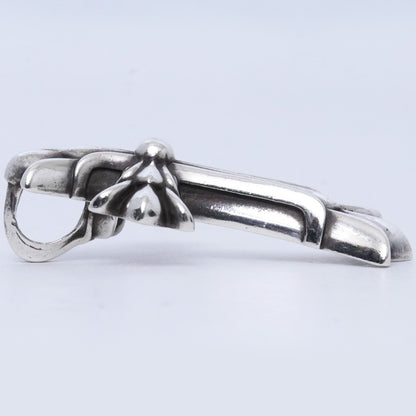 Chrome Hearts DBL CH CRS SML Silver Pendant