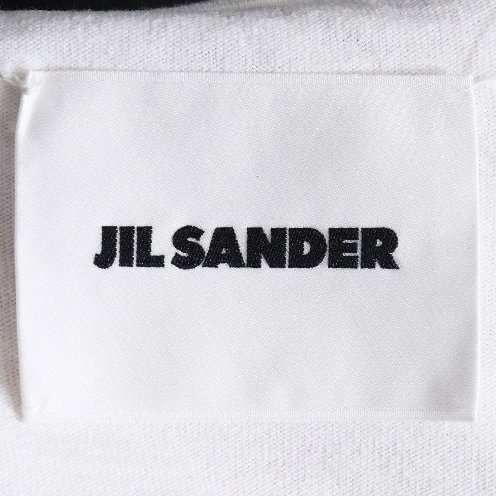 JIL SANDER Logo Long Sleeve T-Shirt White Size L