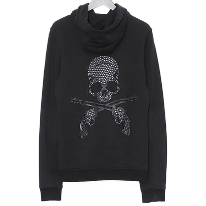 Roar Mastermind Swarovski Skull Double Hoodie Black Size 2