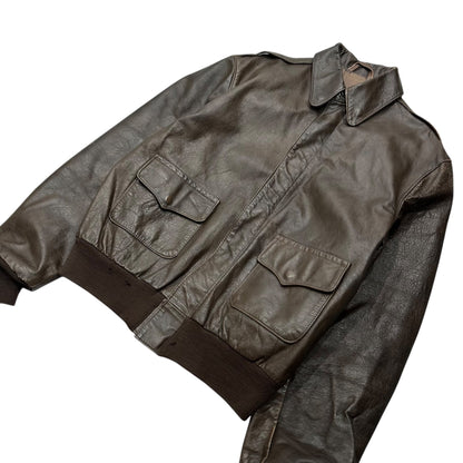 Willis&Geiger 90s USA Made Type A-2 Jacket Brown Size 42