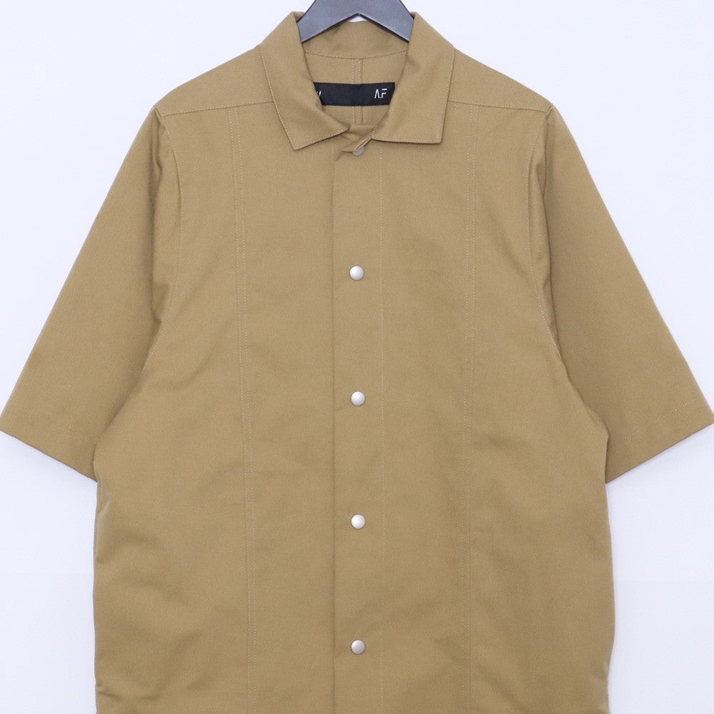 A.F ARTEFACT 25SS Twill Half Sleeve Shirt Beige Size 2