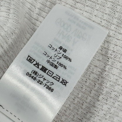 STUSSY 26SS Pigment Dyed Long Sleeve Thermal T-Shirt White Size S