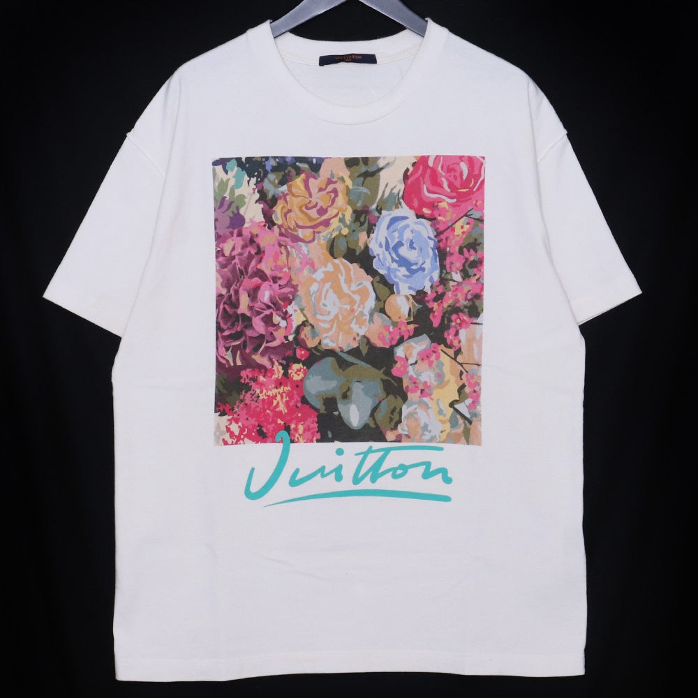 LOUIS VUITTON 22AW LV Flower Tapestry T-Shirt White Size M