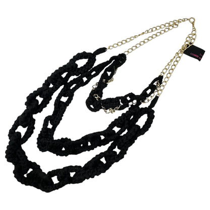 tricot COMME des GARCONS Triple-Strand Knit Necklace B&G