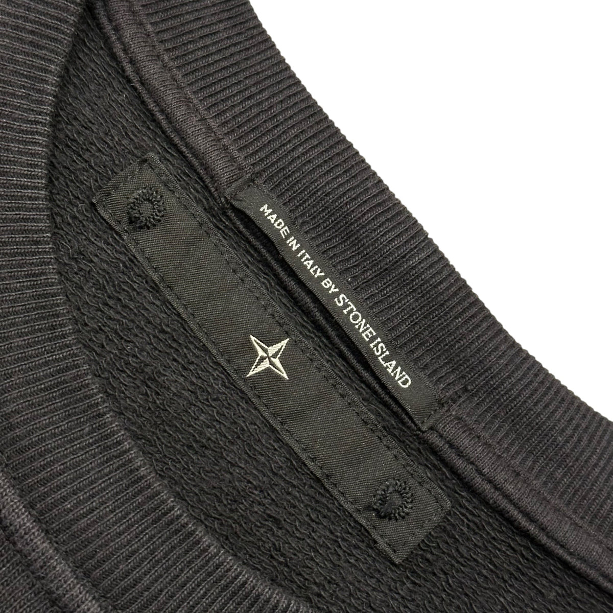 STONE ISLAND 05SS Paul Harvey Logo Sweatshirt Black Size L