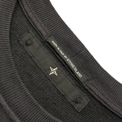 STONE ISLAND 05SS Paul Harvey Logo Sweatshirt Black Size L