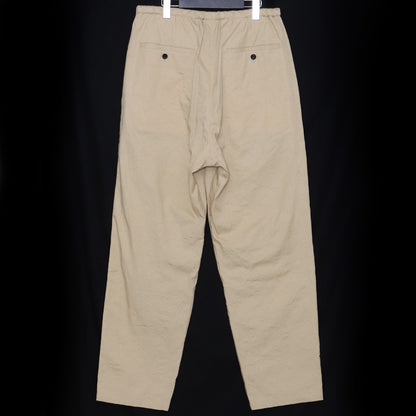 SUS-SOUS Wide Tapered 60/2 Gabardine Pants Beige Size 7