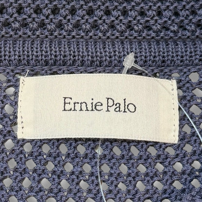 ERNIE PALO Mesh Knit Cardigan Navy Size 46