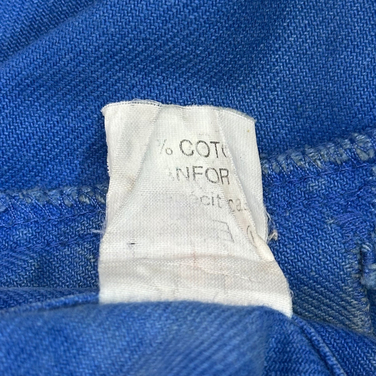 FRENCH VINTAGE 50s-60s Boro French Work Pants Blue