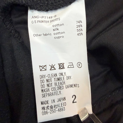 ANCELLM C/S Painter Shorts Black Size 2