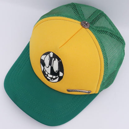 CHROME HEARTS x MATTYBOY Mesh Trucker Yellow Green Size F