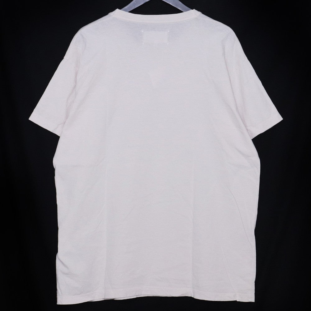 MAISON MARGIELA Stamp Logo T-Shirt Ivory Size L