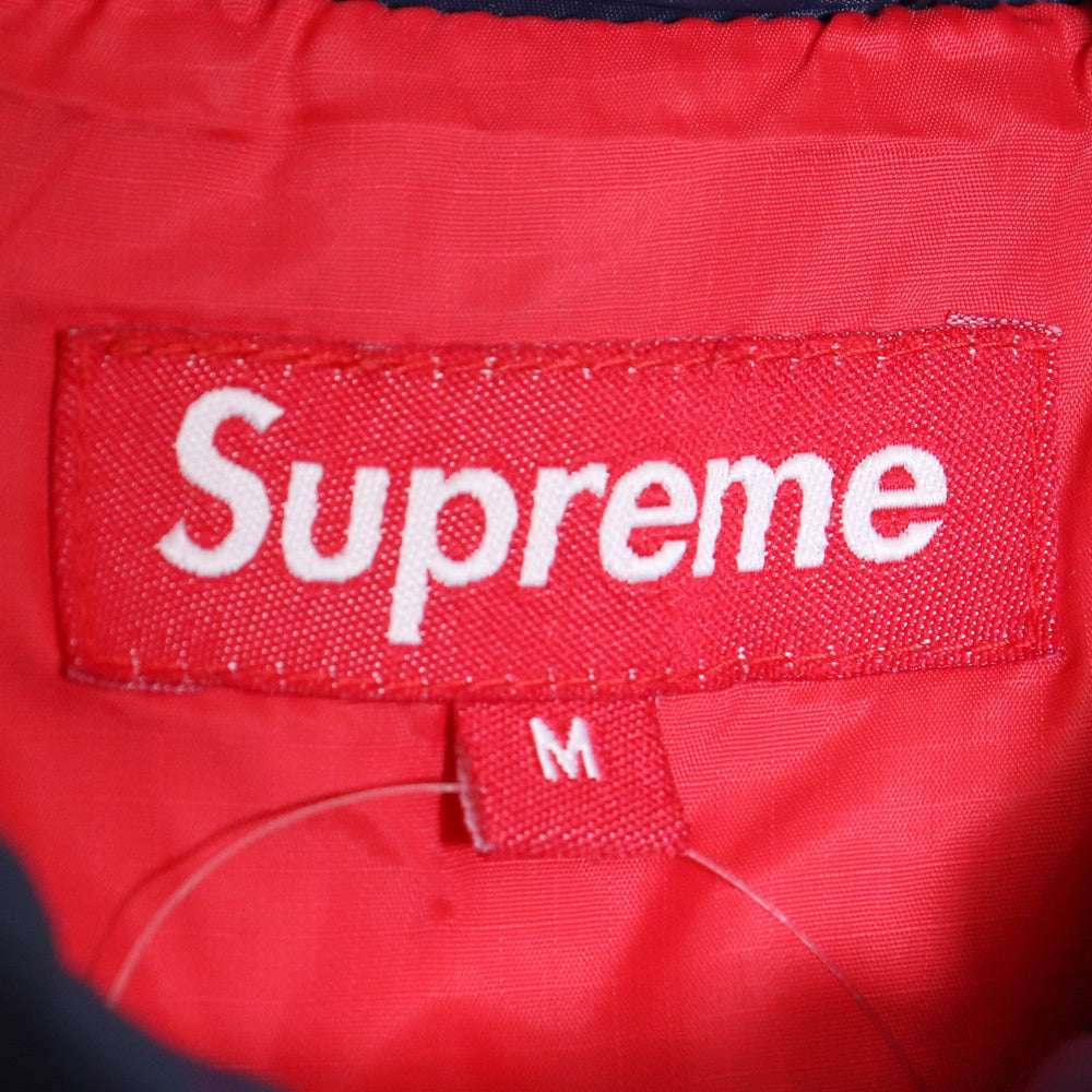 SUPREME 10AW Quilted Puffy Jacket Navy Size M
