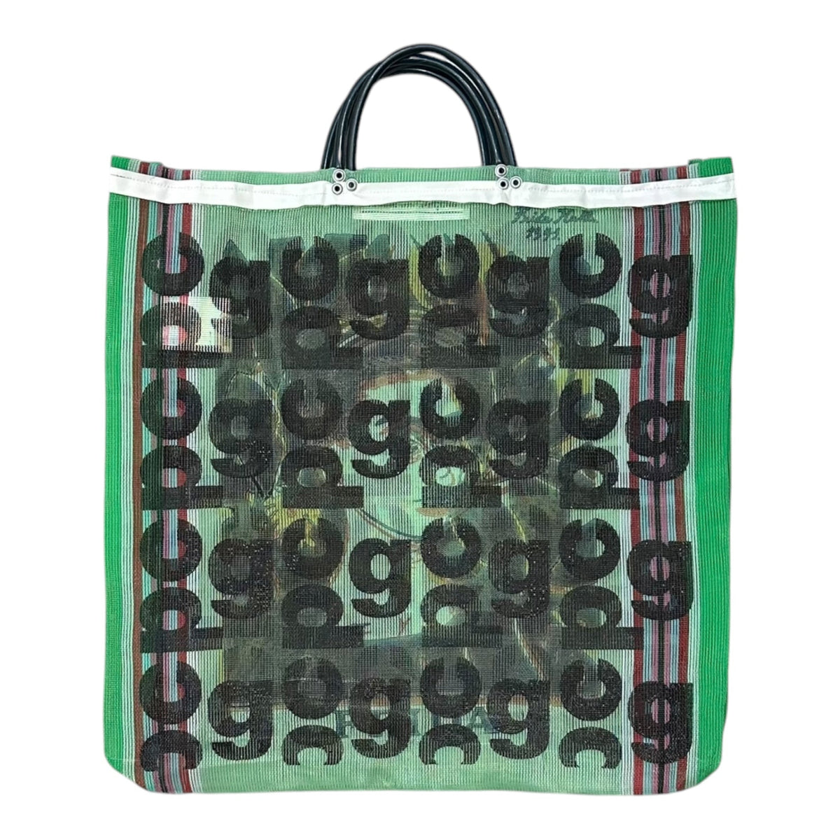 COMME des GARCONS 19AW Green Mesh Tote Bag