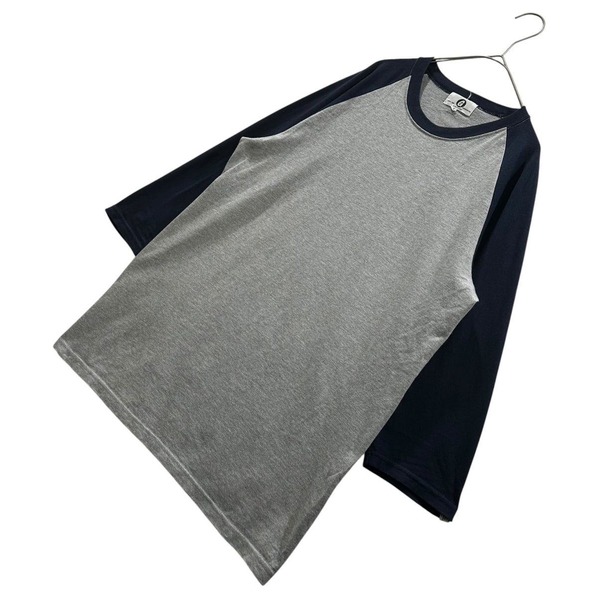 GOODENOUGH Glam G Logo 7/8 Sleeve Raglan Navy Gray Size 3