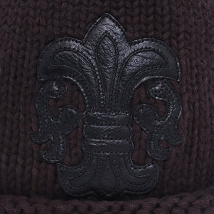 CHROME HEARTS BS Flare Patch Cotton Beanie Black Size F
