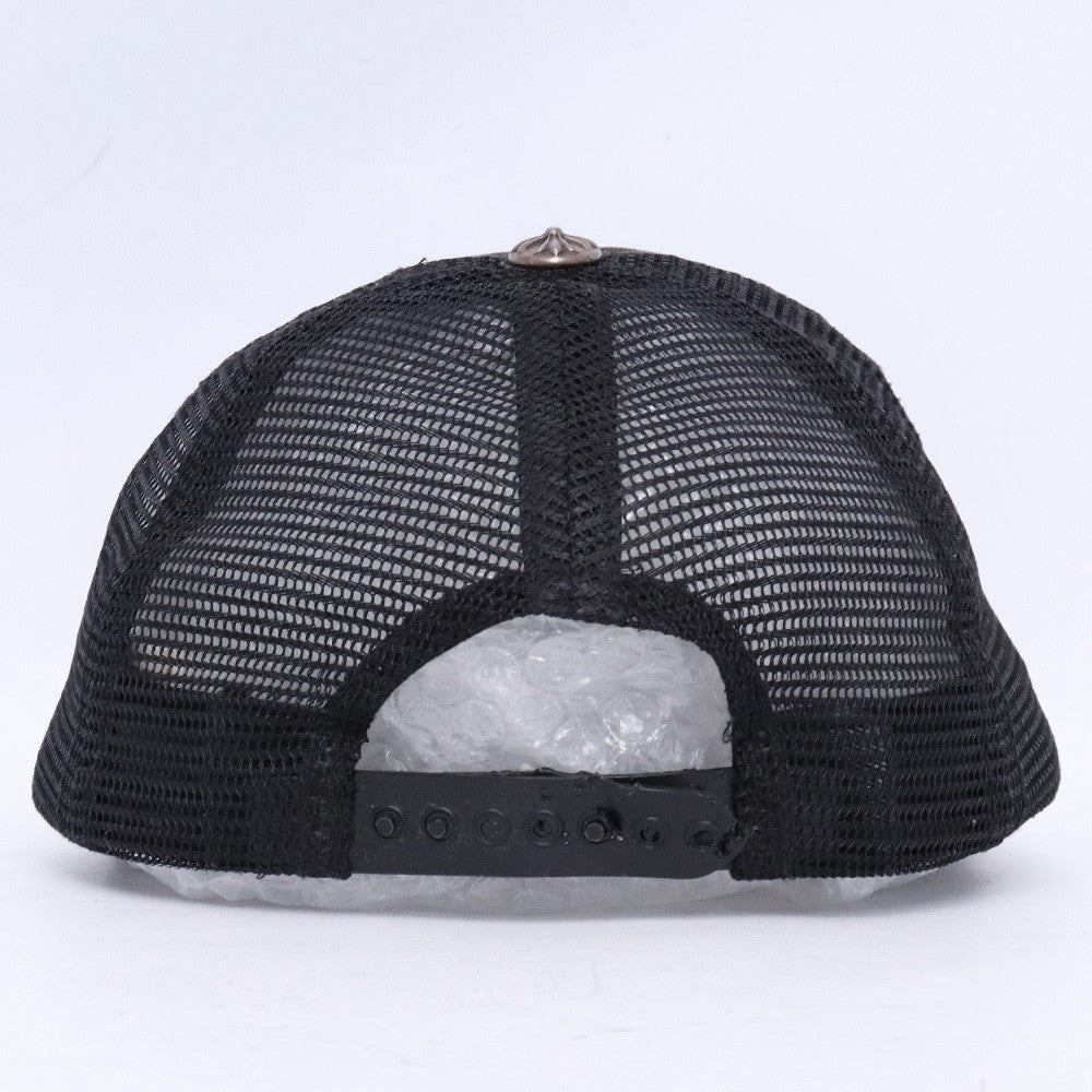 CHROME HEARTS Black Mesh Trucker Cap Size F