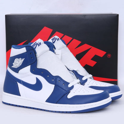 NIKE Air Jordan 1 Retro High OG Storm Blue Sneakers Size 27.5cm