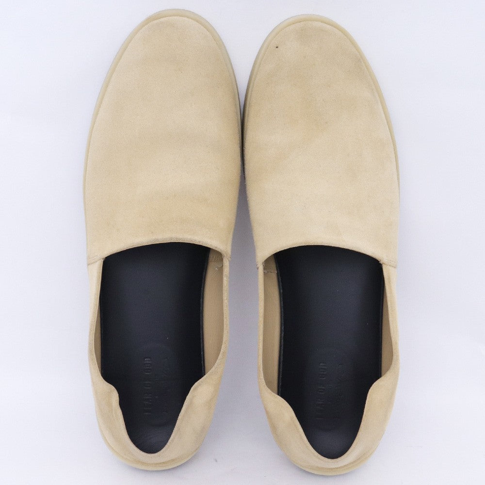 ERMENEGILDO ZEGNA x FEAR OF GOD Suede Loafers Beige Size 12