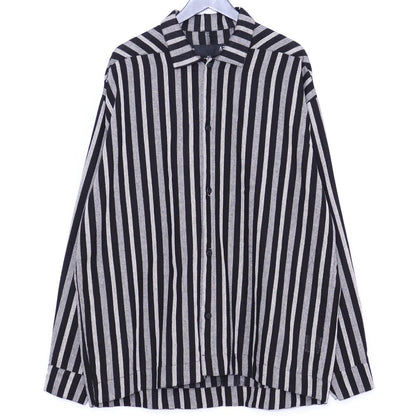 A.F Artefact 25SS Herring Bone Stripe Loose Shirt Size 2