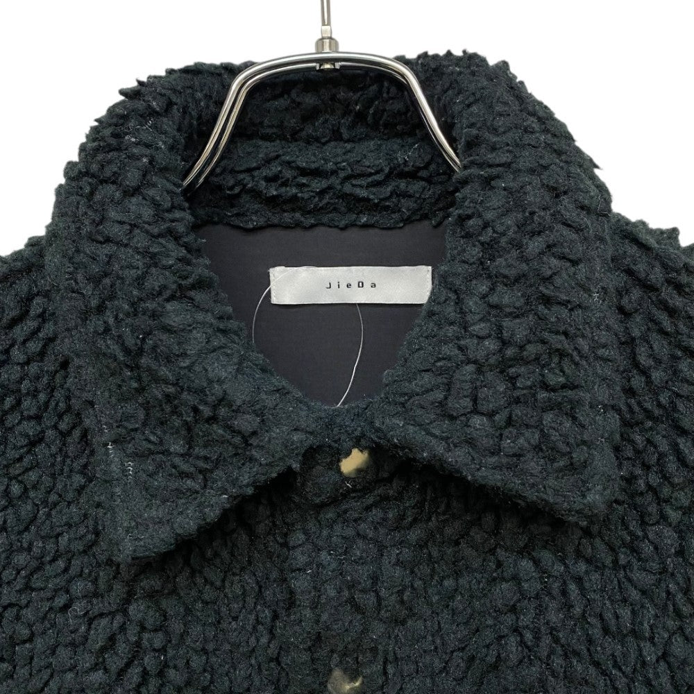 JIEDA 23AW Boa Overshirt Jacket Black Size 2