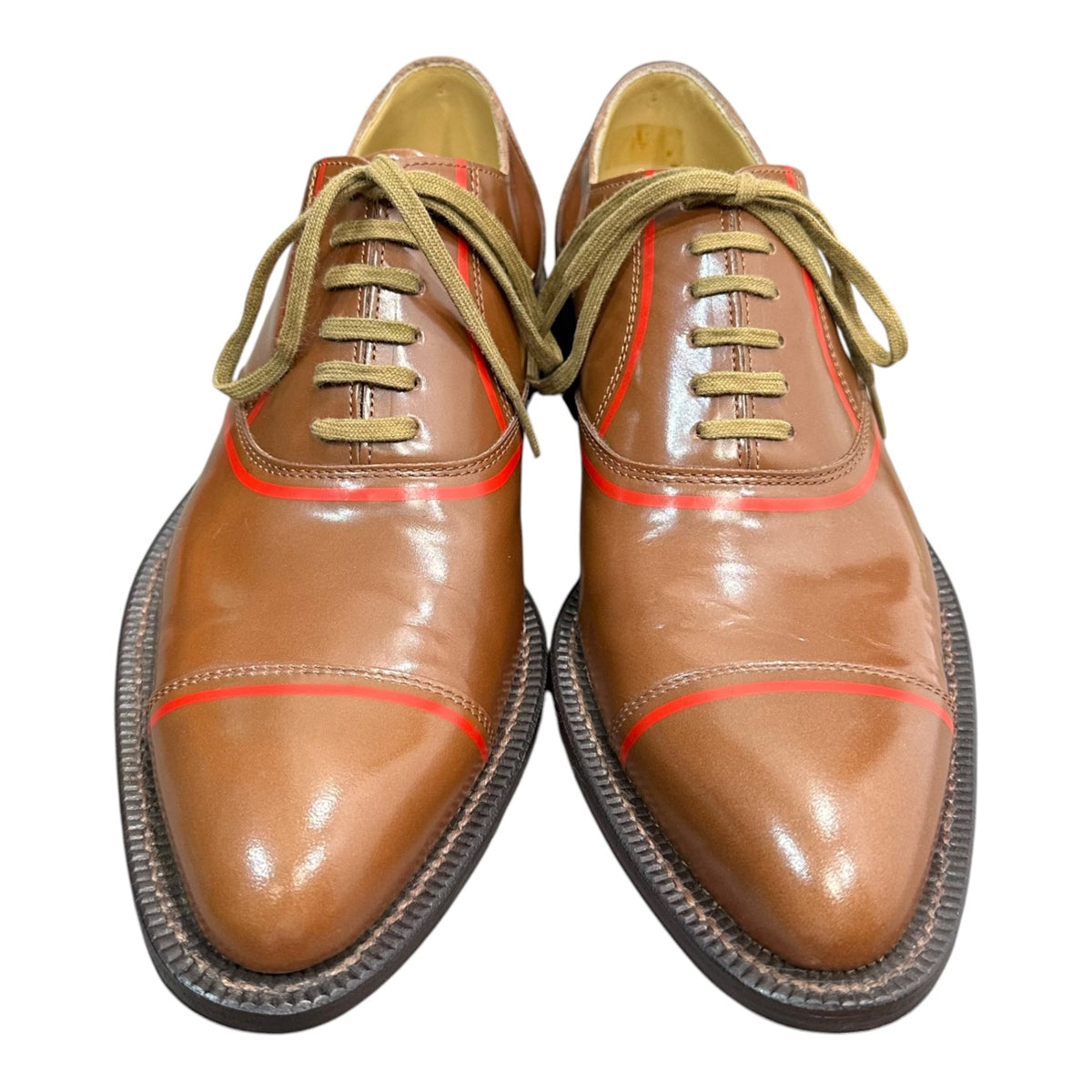 COMME des GARCONS HOMME PLUS 00AW Brown Red Shoes Size 25cm