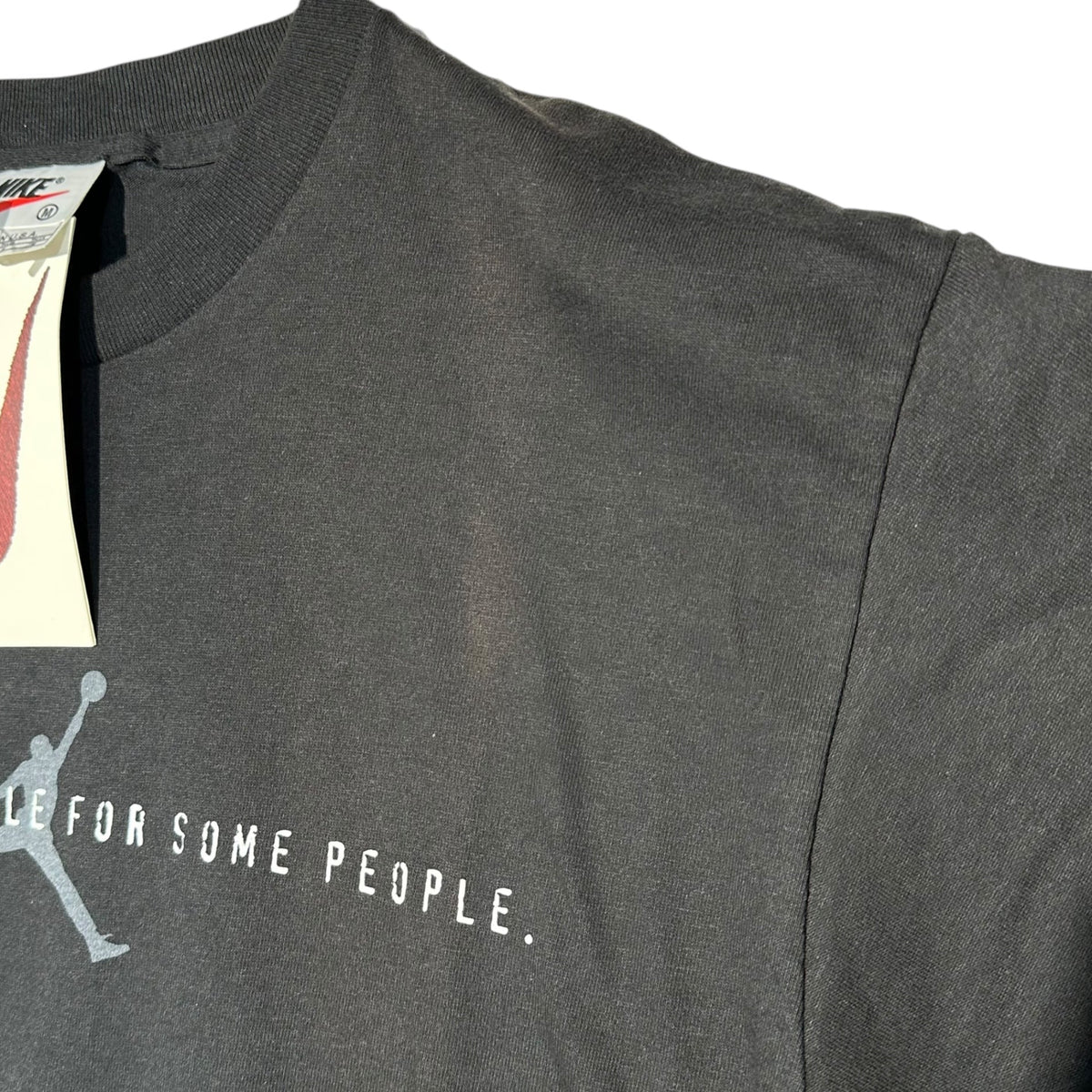 NIKE 90s Jordan Fear Is An Illusion T-Shirt Black Size M