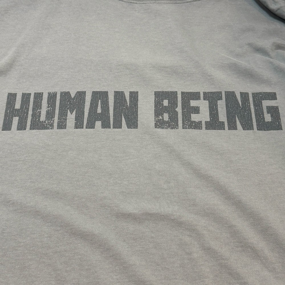 BALENCIAGA 25SS Human Being Print T-Shirt Gray Size 3