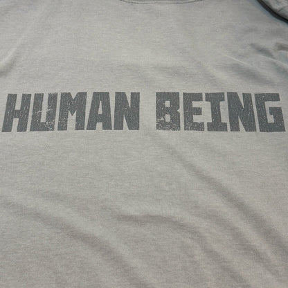 BALENCIAGA 25SS Human Being Print T-Shirt Gray Size 3