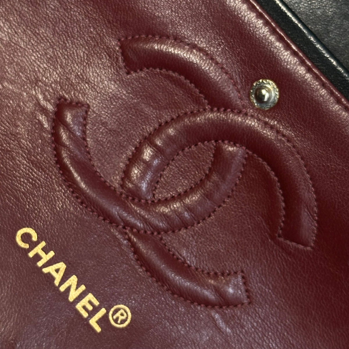 CHANEL 90s Vintage Matelasse Flap Handbag