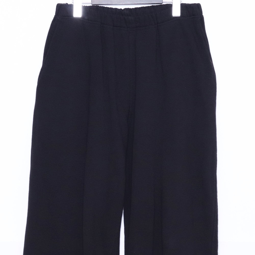 COMOLI 25AW Cotton Fleece Sweatpants Black Pants Size 2