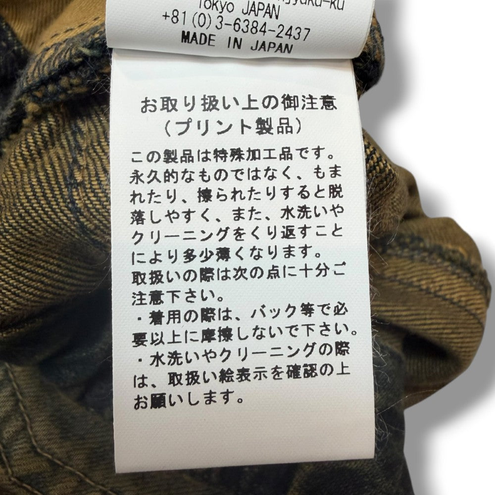 Maison MIHARA YASUHIRO Sticker Indigo Wide Jeans Size 46