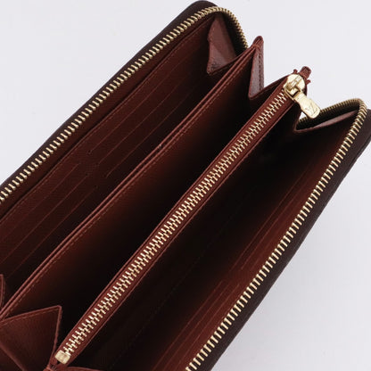 LOUIS VUITTON Monogram Zippy Wallet Brown Size F