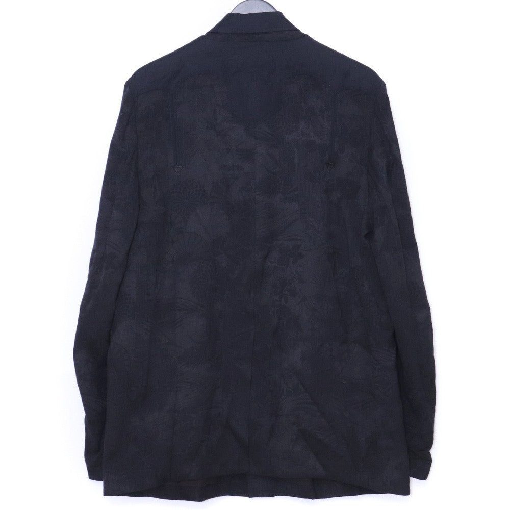 IROQUOIS Kimono Jacquard Blazer Black Jacket Size 1