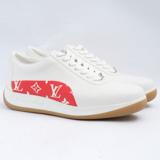 Louis Vuitton Supreme Monogram Sneakers White Size 7.5